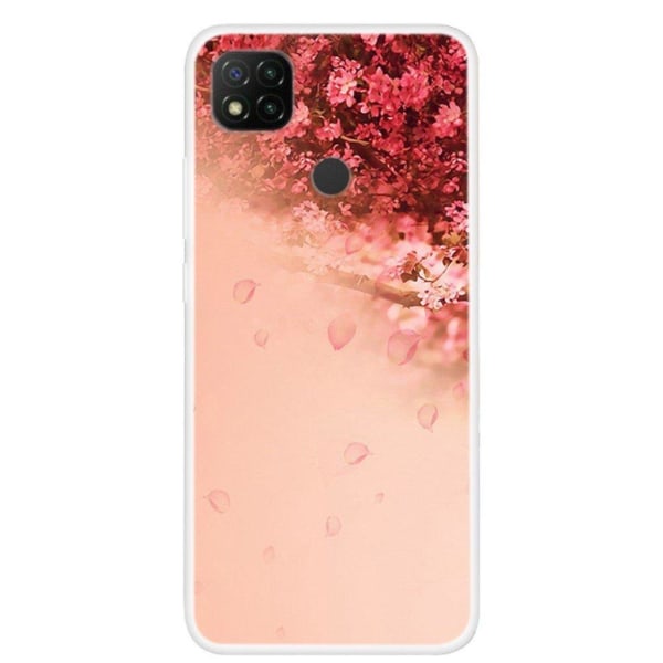 Deco Xiaomi Redmi 9C Suojakotelo - Flower Red