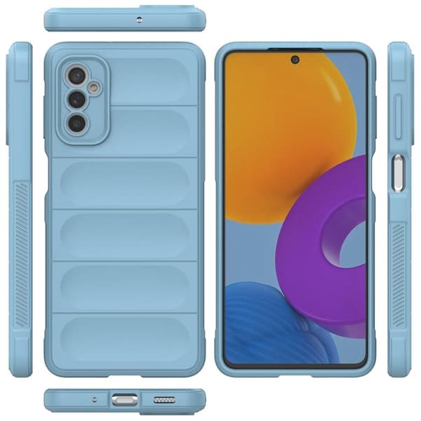 Blødt grebsformet cover til Samsung Galaxy M52 5G - Blå Blue