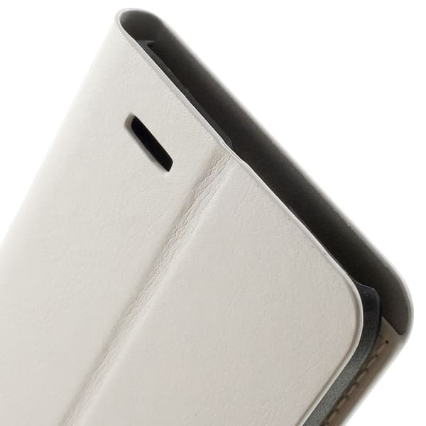 Mankell Huawei Ascend G7 Läder Flip Fodral - Vit Vit