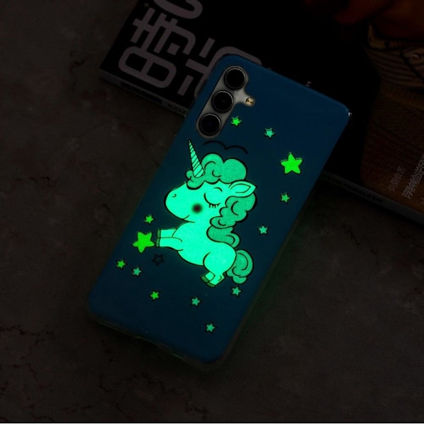 Deco Samsung Galaxy S23 skal - Stjärnor / Enhörning Blå