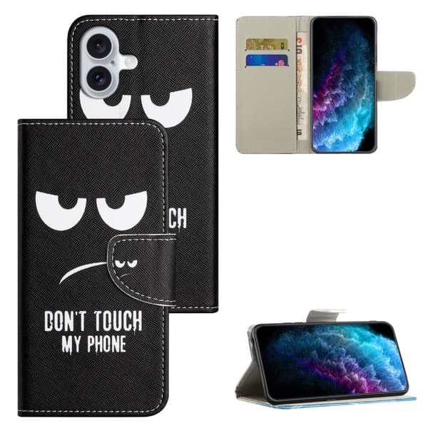 Wonderland iPhone 16 Plus fodral -Rör Inte Min Telefon Svart