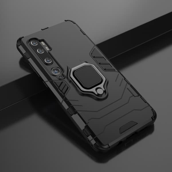 Ring Guard etui - Xiaomi Mi CC9 Pro / Mi Note 10 / Mi Note 10 Pro - Sort Black
