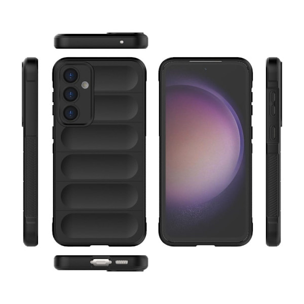 Blødt grebsformet cover til Samsung Galaxy S23 FE - Sort Black