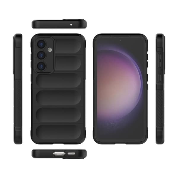 Mjukt greppformat Samsung Galaxy S23 FE skal - Svart Svart