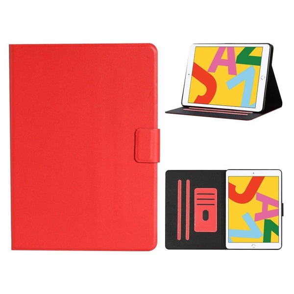 Auto Wake Sleep Stand Smart Leather Tablet Cover iPad 10.2 (2021 Red