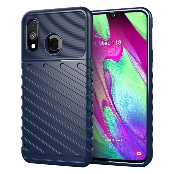 Thunder Samsung Galaxy A40 cover – Blå Blue