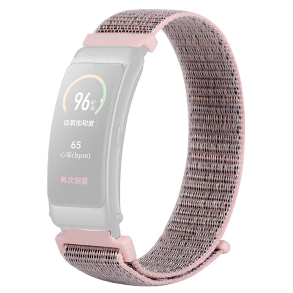 Huawei Band 6 / 3 nylon urrem - Lyserød Pink
