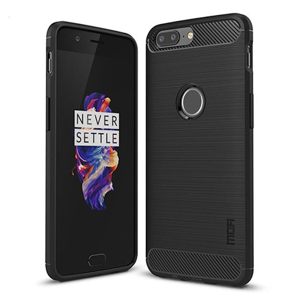 MoFi Carbon OnePlus 5T cover - Sort Black
