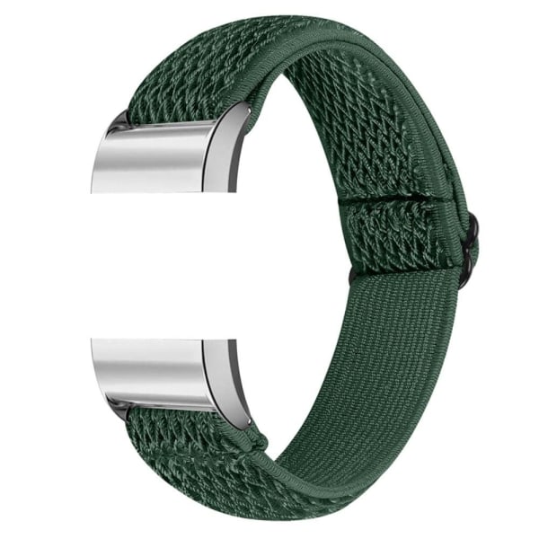 Fitbit Charge 2 elastisk urrem i nylon - Militærgrøn Green