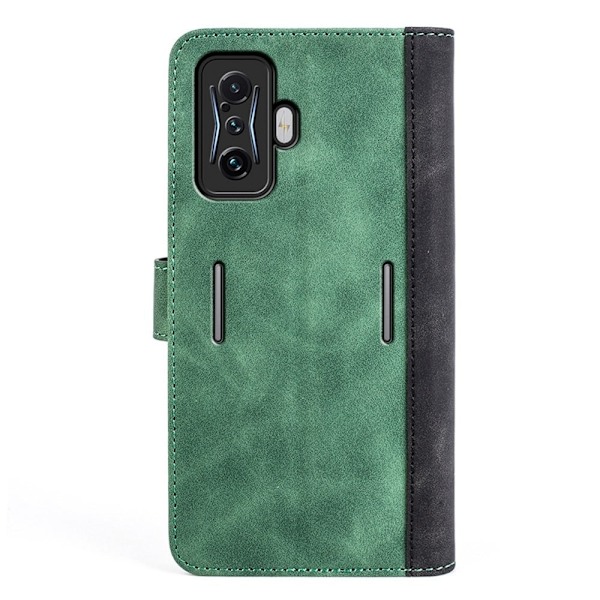 Tvåfärgat Xiaomi Poco F4 GT / Xiaomi Redmi K50 Gaming fodral i läder - Grön Grön