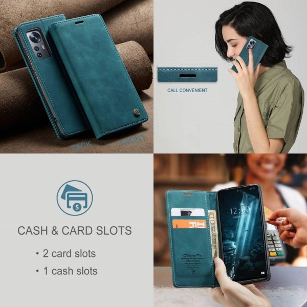 CaseMe vintage Xiaomi 12X / Xiaomi 12 fodral - Blå Blå