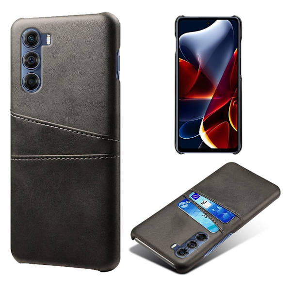 Dual Card Etui Motorola Edge S30 - Sort Black