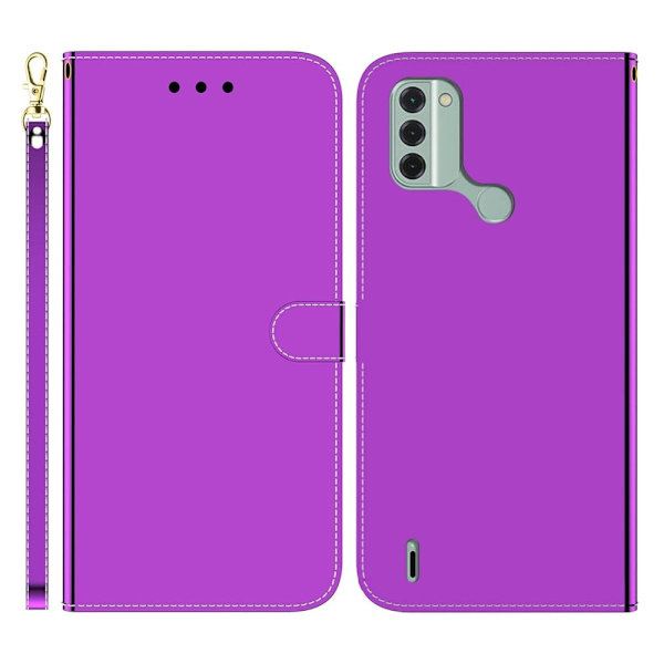 Mirror Nokia C31 Flippetui - Lilla Purple