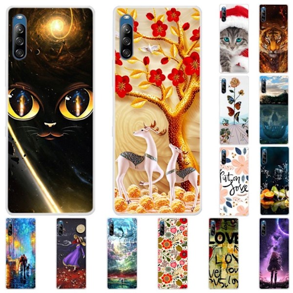 Deco Sony Xperia L4 Cover - Kærligheds Bogstaver Multicolor