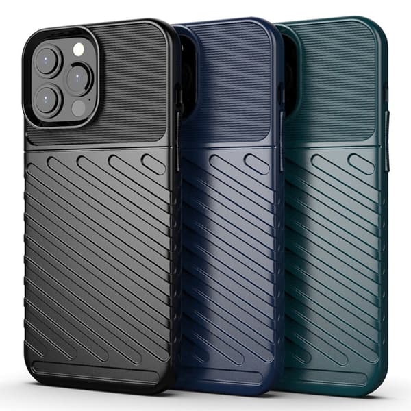 Thunder iPhone 13 Pro Max Suojakotelo - Musta Black