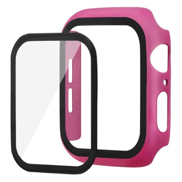 Apple Watch Series 5 44mm kestävä kumipäällysteinen kotelo - Ruusukulta Pink