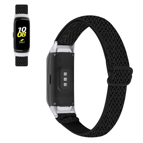 Samsung Galaxy Fit nylon sport watch strap - Black Svart