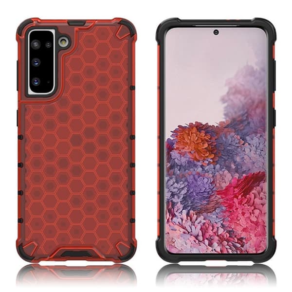 Bofink Honeycomb Samsung Galaxy S21 kotelo - punainen Red