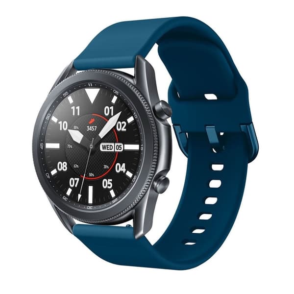 Samsung Galaxy Watch 3 (45mm) simple silikone rem - Dark grøn Green