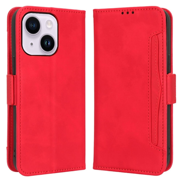 Moderni Nahkalaukku For iPhone 15 - Punainen Red