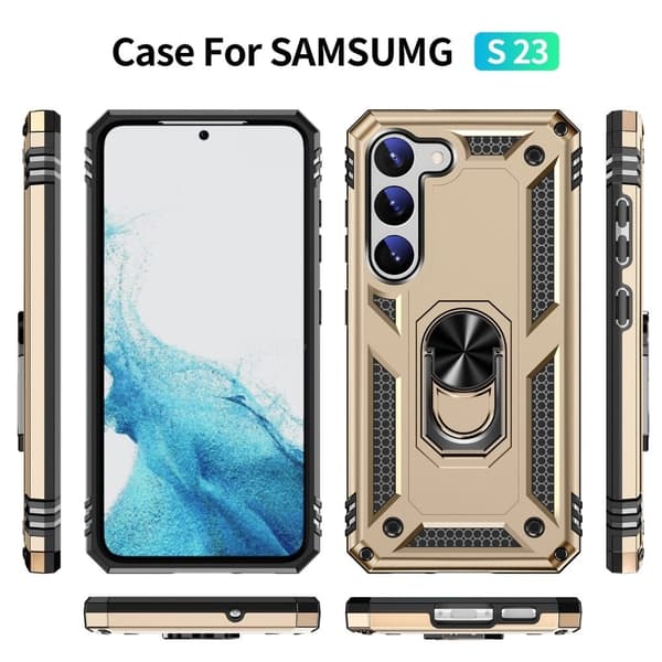 Bofink Combat Samsung Galaxy S23 Etui - Gull Gold