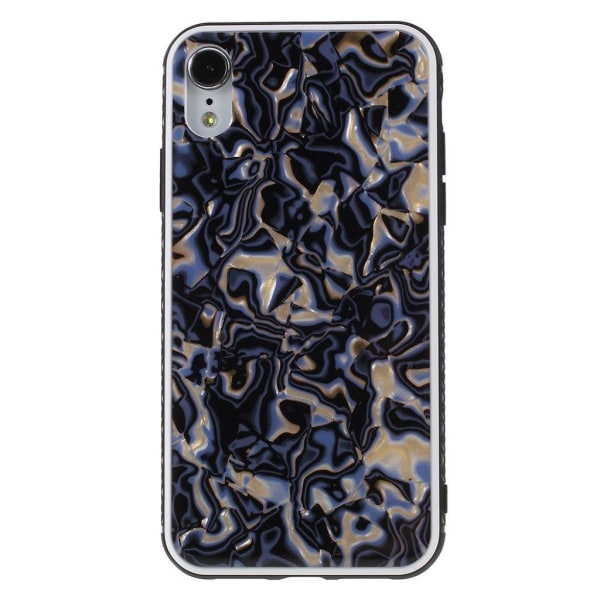 iPhone Xr mobilskal plast silikon snäckskal - Mörkblå Blå