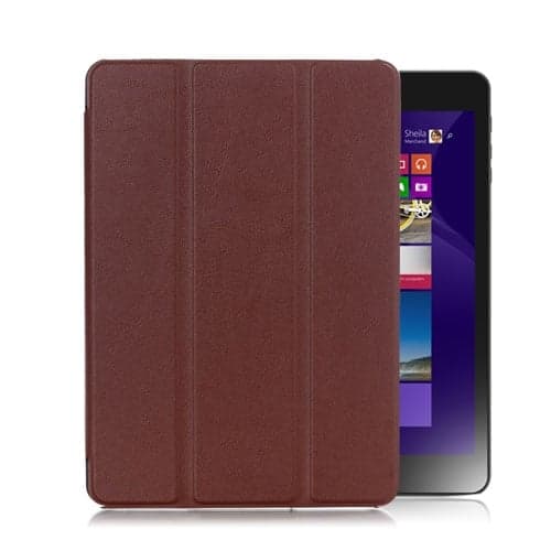 Garf Lenovo Miix 3-830 8.0  Foldbar Læder Etui  - Brun Brown
