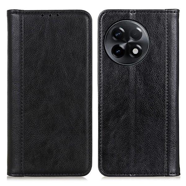 Aito nahkakotelo magneettisuljuksella OnePlus 11R / OnePlus Ace 2 - Musta Black