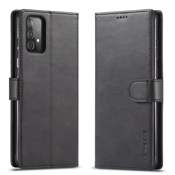 LC.IMEEKE Samsung Galaxy A52 5G flip case - Musta Black