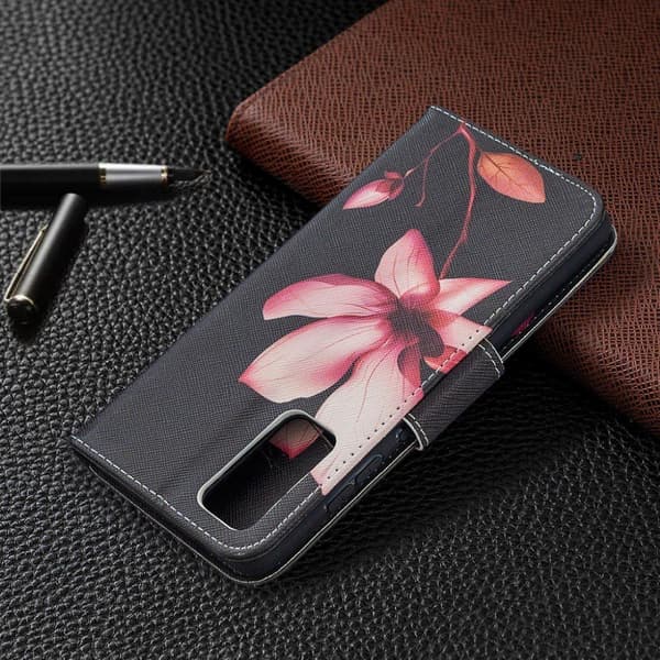 Wonderland Samsung Galaxy S20 FE 5G / S20 Fe Flippetui - Rosa Blomst Pink