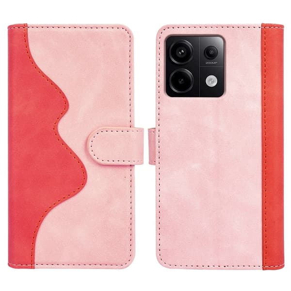 Tofarget lærdeksel for Xiaomi Redmi Note 13 Pro 5G  - Rosa Pink