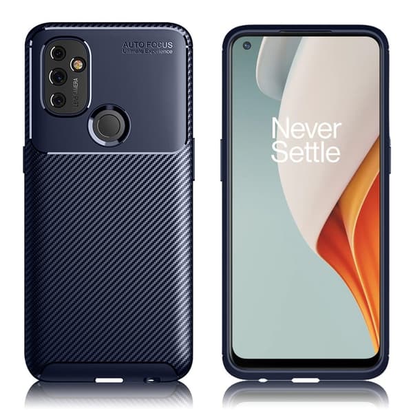 Carbon Shield OnePlus Nord N100 skal - Blå Blå