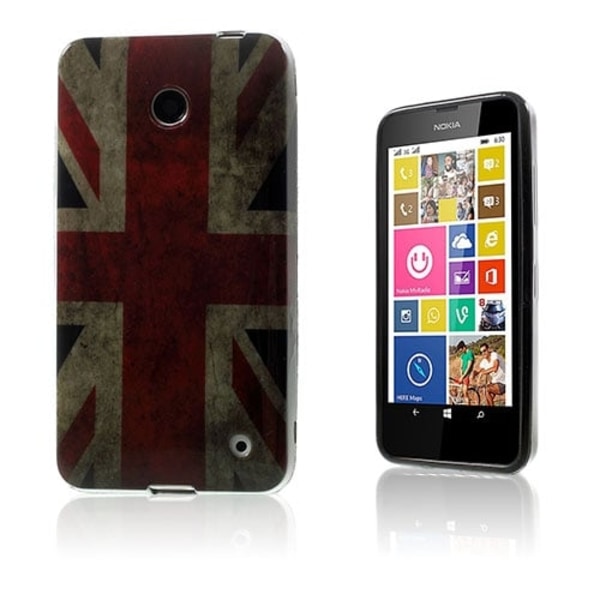 Westergaard cover til Nokia Lumia 630 - Gammeldags britisk flag Multicolor