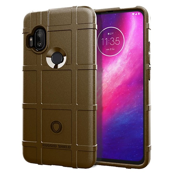 Rugged Shield Motorola One Hyper skal - Brun Brun