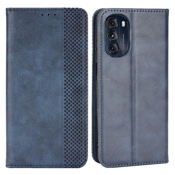 Bofink Vintage Motorola Moto G (2022) nahkakotelo - Sininen Blue