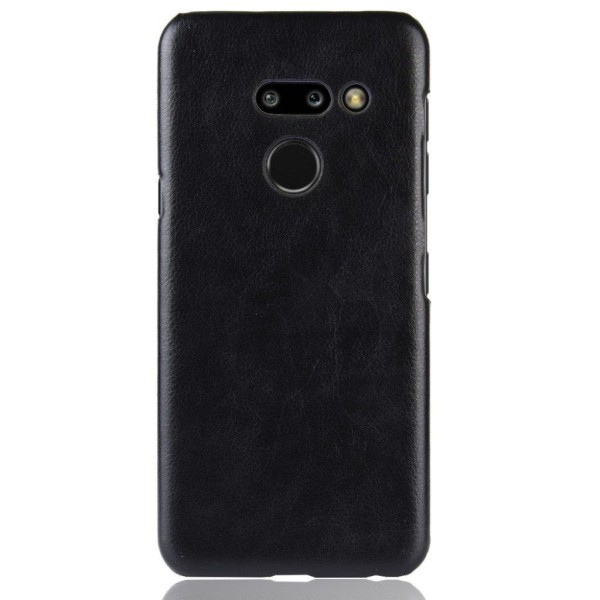 LG G8 ThinQ litsi pintainen suojakotelo  - Musta Black