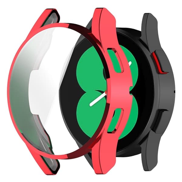 Samsung Galaxy Watch FE 40mm Watch Case Full Protection Electroplating Flexible Cover - Red Red