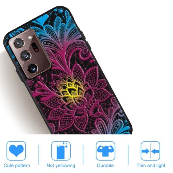 Imagine Samsung Galaxy Note 20 Ultra case - Flowers Pattern Purple