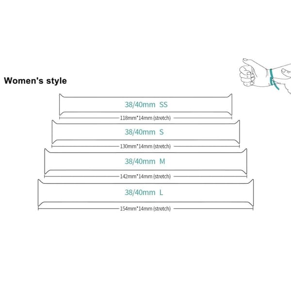 Apple Watch Series 41mm - 40mm - 38mm Silikonarmband, Storlek: XS - [Efter_Last_Dash] Röd