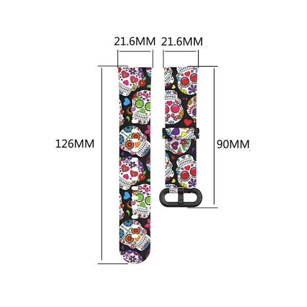 Xiaomi Redmi Watch 2 viileä kuvioinen silikonikellon hihna - Väri Maalaus Multicolor