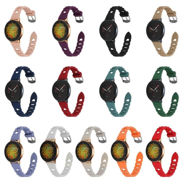 Cirkelformet silikoneurrem Samsung Galaxy Watch 5 / 5 Pro / 4 - Brun Brown