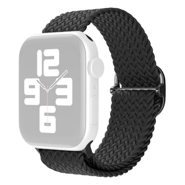 Apple Watch (41mm) nylonkellohihna - Musta Black