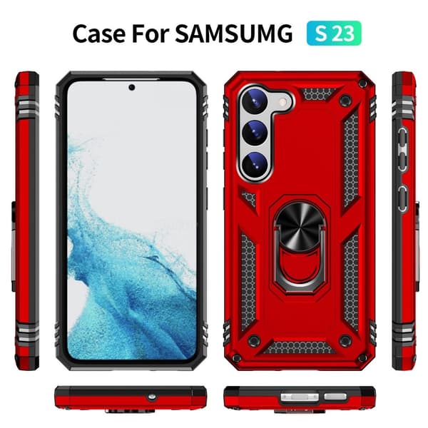 Bofink Combat Samsung Galaxy S23 Etui - Rød Red