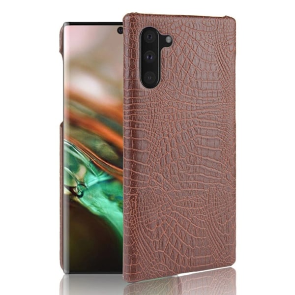Croco Samsung Galaxy Note 10 kuoret - Ruskea Brown