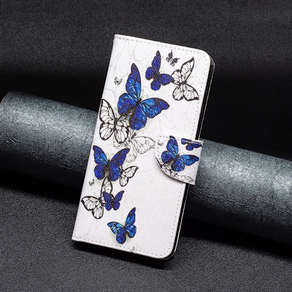 Wonderland iPhone 16 Pro Max flip etui - Sommerfugle Blue