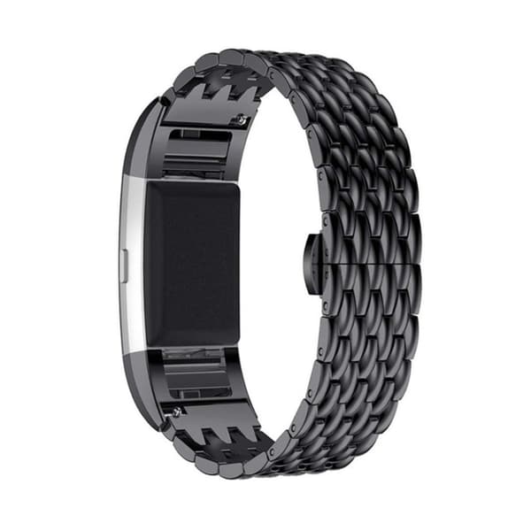 Fitbit Charge 2 urlänk rostfri stål giftfri tål hög temperatur - Svart Svart