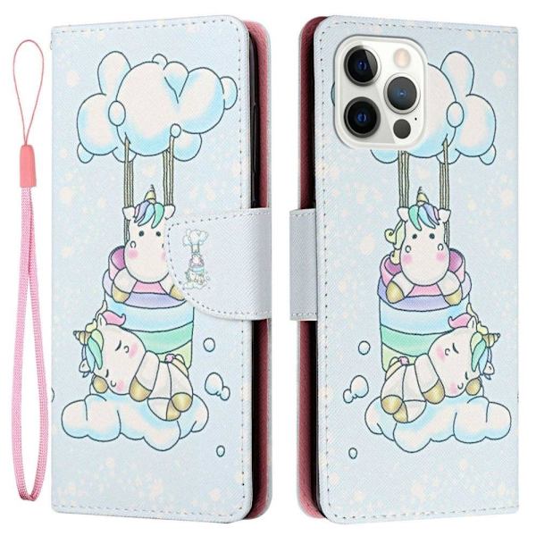 Wonderland iPhone 14 Pro Max flip etui - Lilje Multicolor