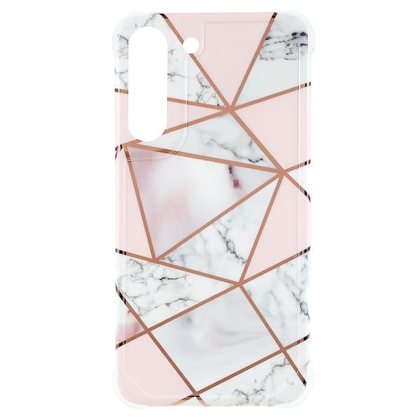 Marble Samsung Galaxy S22 Plus Suojakotelo - Pinkki / White Tile Multicolor
