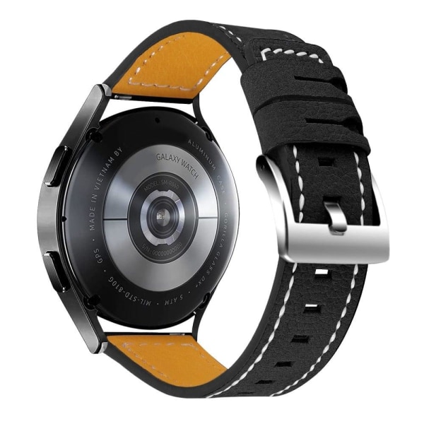 Huawei Watch GT 2 42mm / Watch 2 Cowhide leather watch strap - B Svart