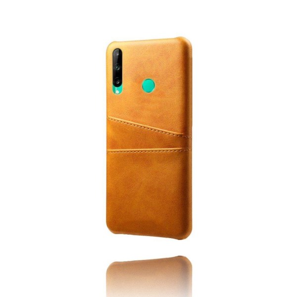 Dual Card Cover - Huawei P40 Lite E - Brun Brown